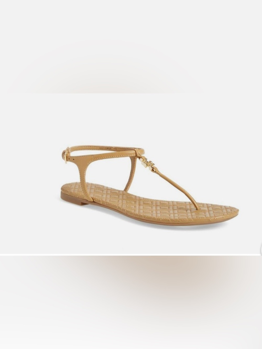 Tory Burch Marion Quilted T-Strap Sandals